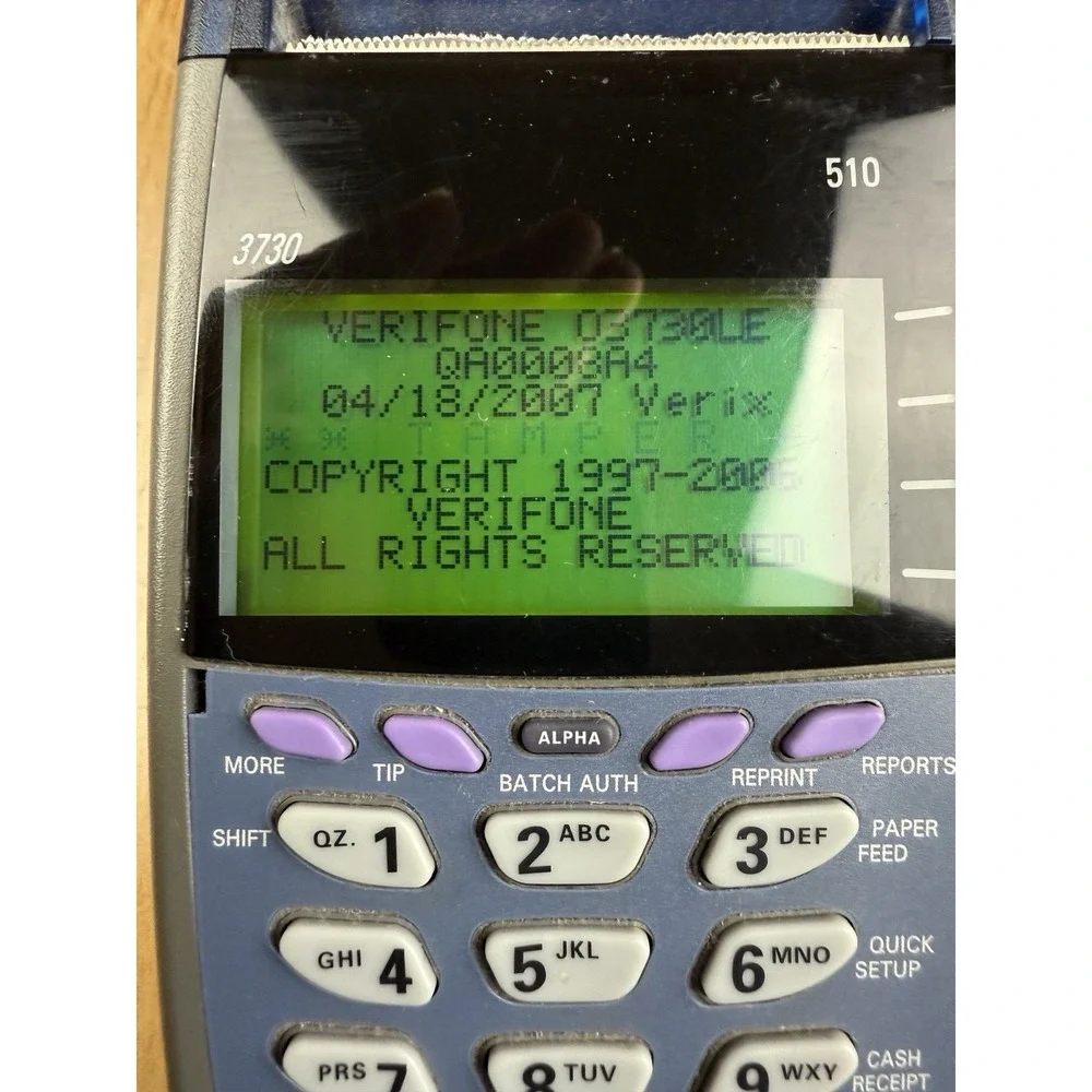 VERIFONE OMNI 5100 ETHERNET‎ CREDIT CARD TRANSACTION TERMINAL CHARGER
